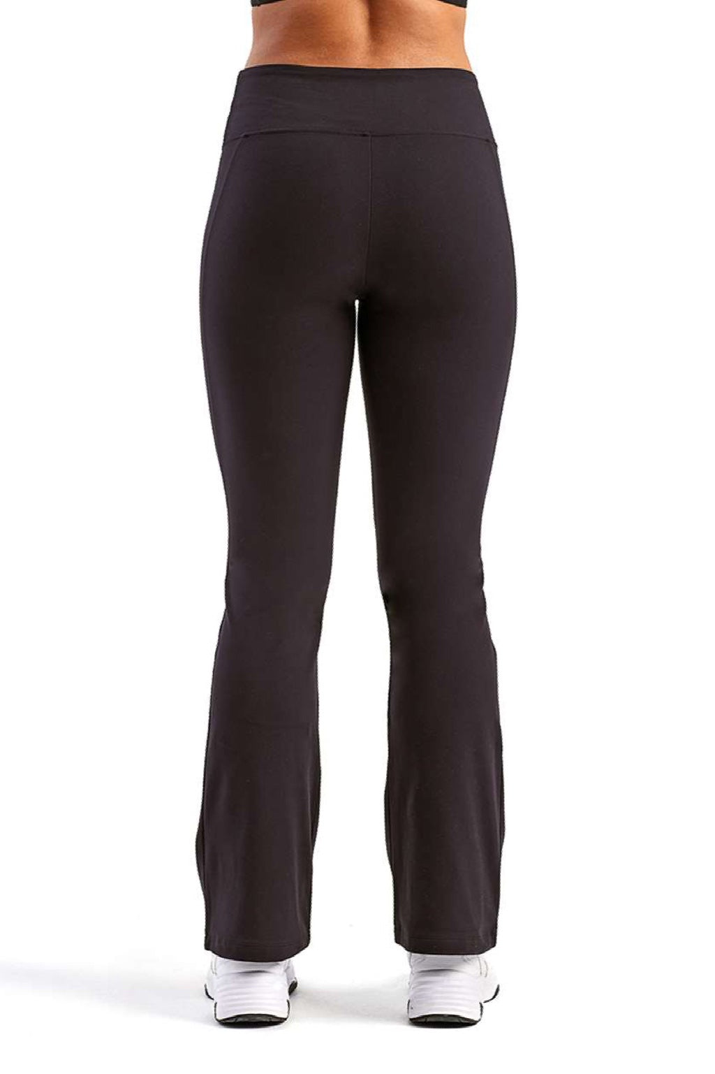 TriDri TD537 Womens Flare Leggings Black Model Back