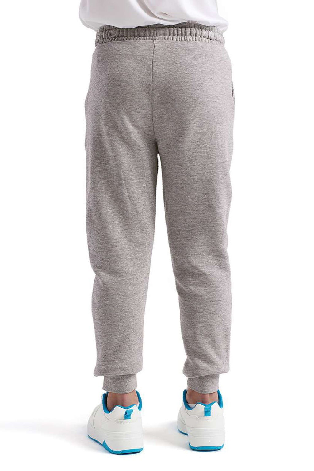 TriDri TD55B Youth Ashley Jogger Sweatpants Heather Grey Model Back