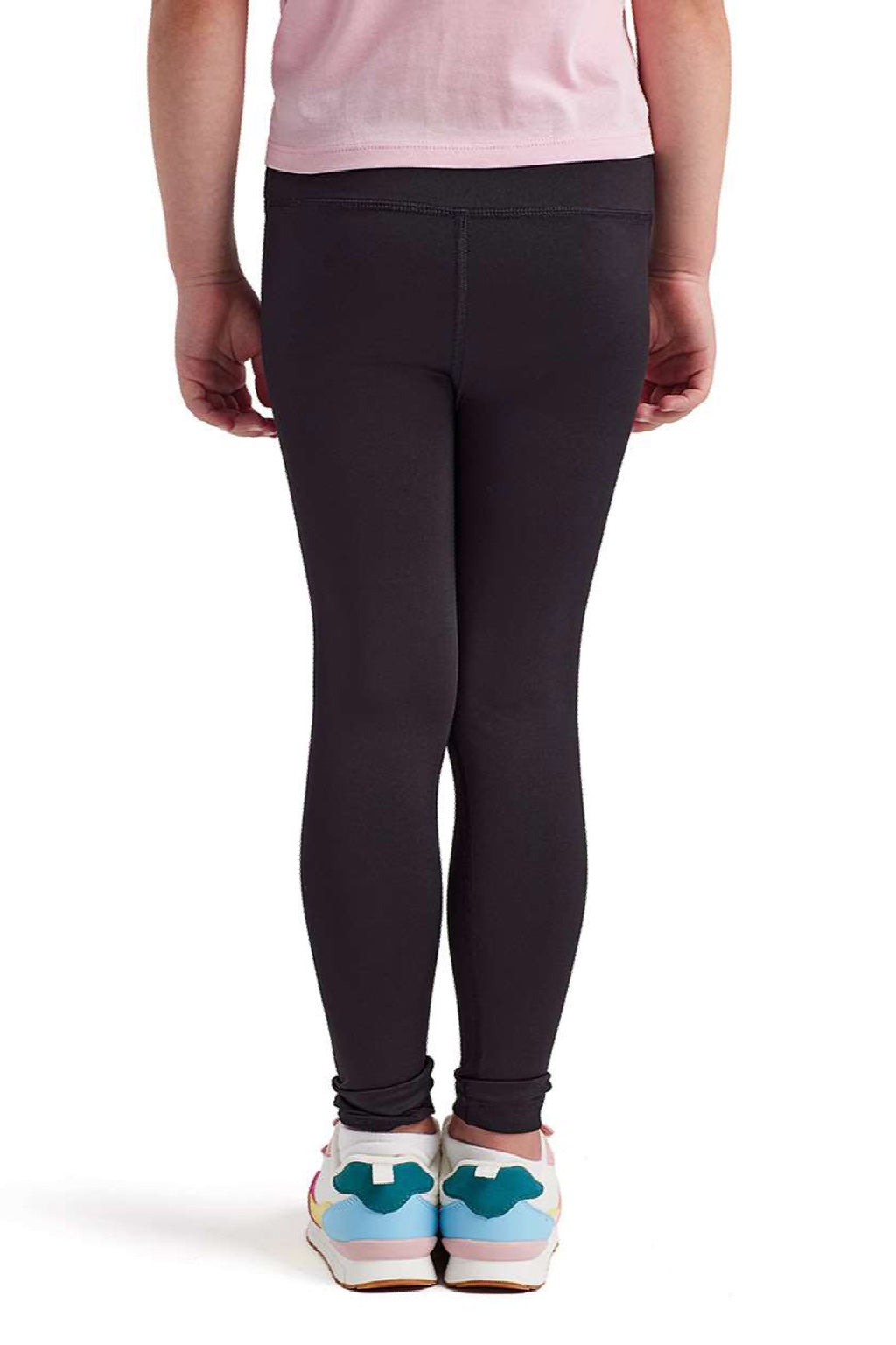 TriDri TD31B Youth Recycled Performance Leggings Black Model Back