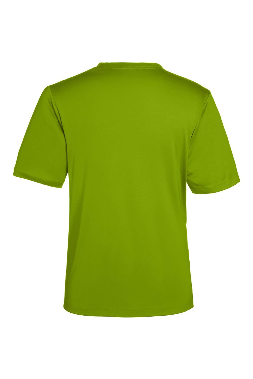 Core 365 CE10 Mens Capital Performance Short Sleeve Crewneck T-Shirt Acid Green Flat Back