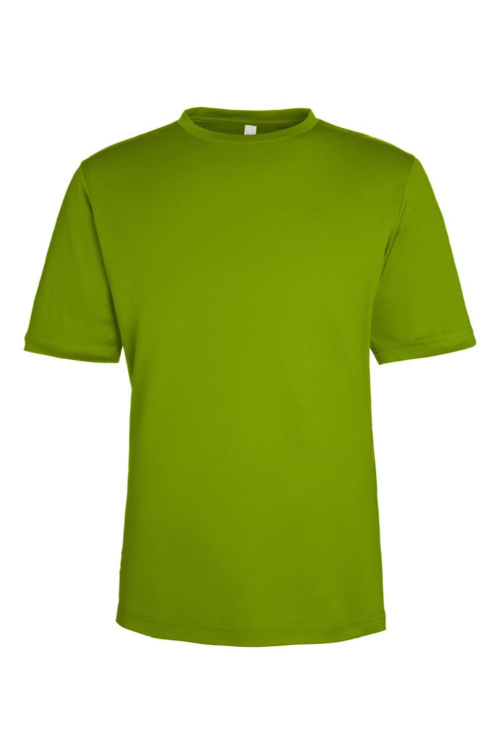 Core 365 CE10 Mens Capital Performance Short Sleeve Crewneck T-Shirt Acid Green Flat Front