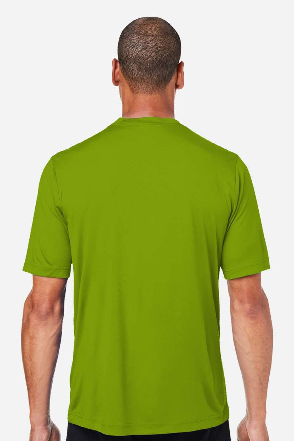 Core 365 CE10 Mens Capital Performance Short Sleeve Crewneck T-Shirt Acid Green Model Back