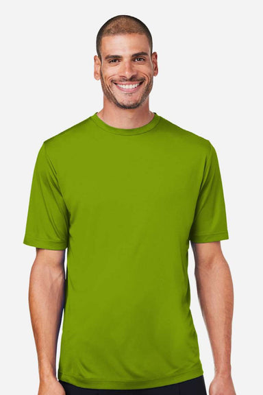 Core 365 CE10 Mens Capital Performance Short Sleeve Crewneck T-Shirt Acid Green Model Front