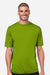 Core 365 CE10 Mens Capital Performance Short Sleeve Crewneck T-Shirt Acid Green Model Front
