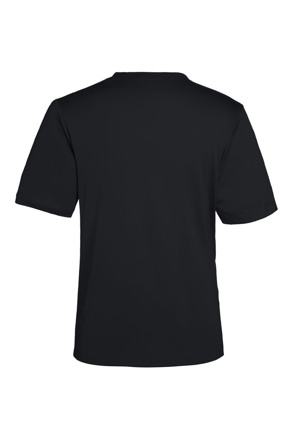 Core 365 CE10 Mens Capital Performance Short Sleeve Crewneck T-Shirt Black Flat Back