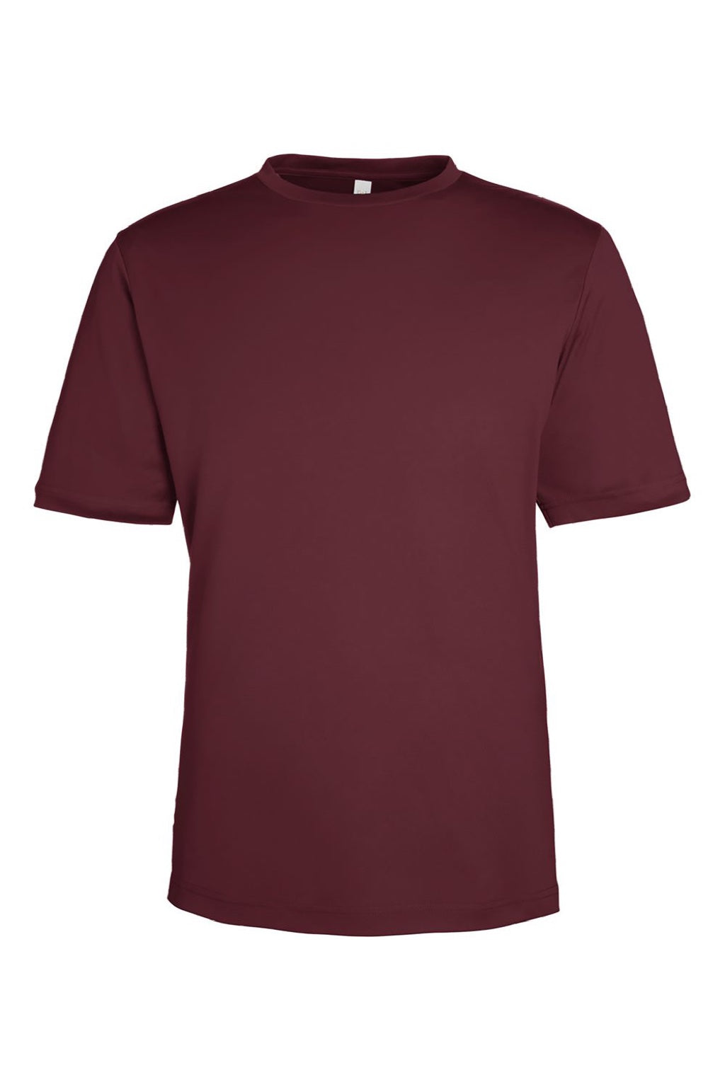 Core 365 CE10 Mens Capital Performance Short Sleeve Crewneck T-Shirt Burgundy Flat Front