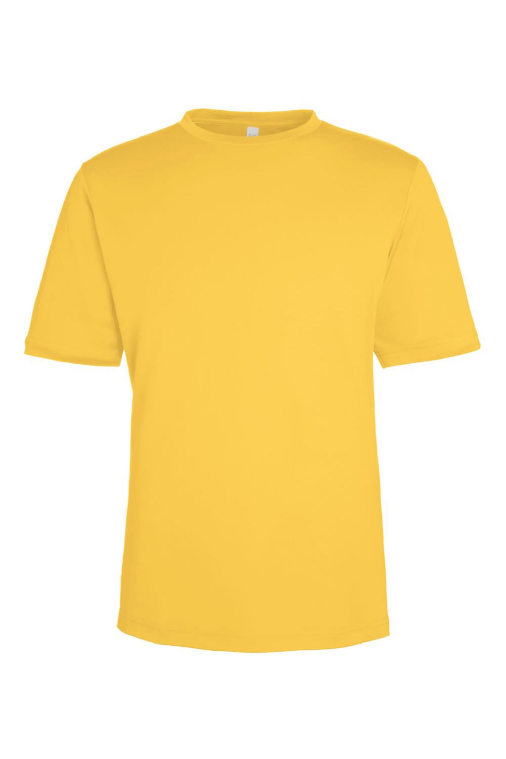 Core 365 CE10 Mens Capital Performance Short Sleeve Crewneck T-Shirt Campus Gold Flat Front