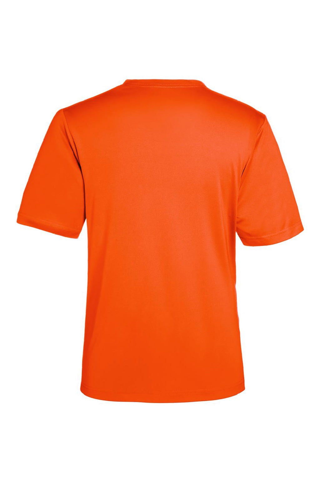 Core 365 CE10 Mens Capital Performance Short Sleeve Crewneck T-Shirt Campus Orange Flat Back