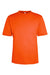 Core 365 CE10 Mens Capital Performance Short Sleeve Crewneck T-Shirt Campus Orange Flat Front