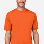 Core 365 Mens Capital Performance Moisture Wicking Short Sleeve Crewneck T-Shirt - Campus Orange - New