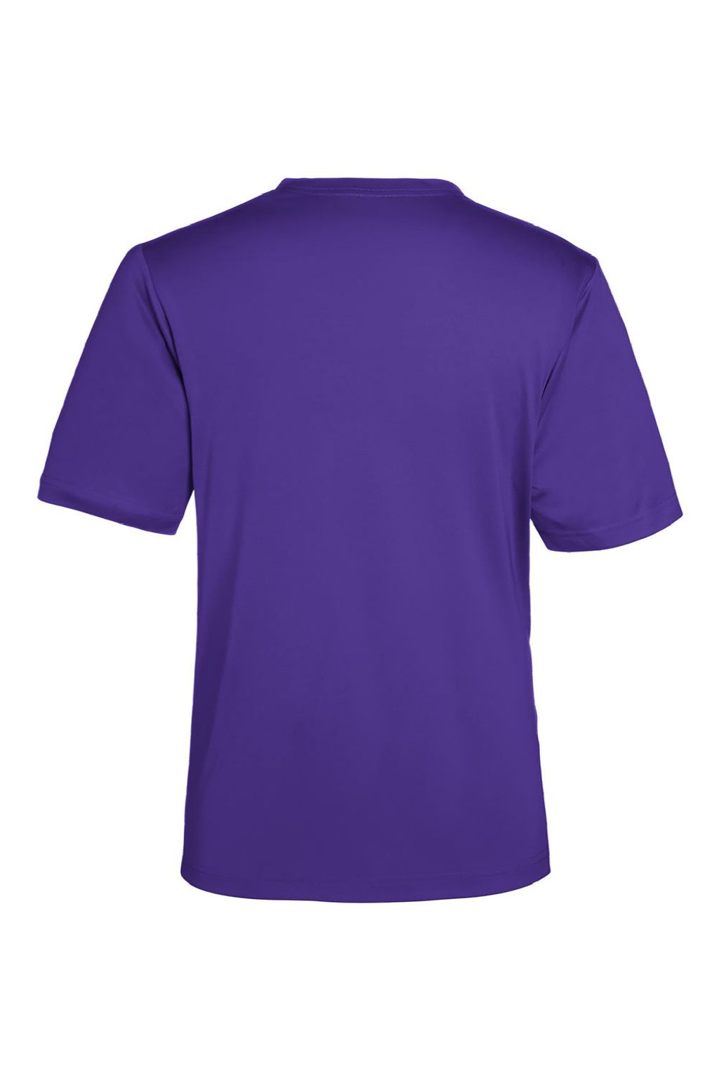 Core 365 CE10 Mens Capital Performance Short Sleeve Crewneck T-Shirt Campus Purple Flat Back