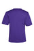 Core 365 CE10 Mens Capital Performance Short Sleeve Crewneck T-Shirt Campus Purple Flat Back