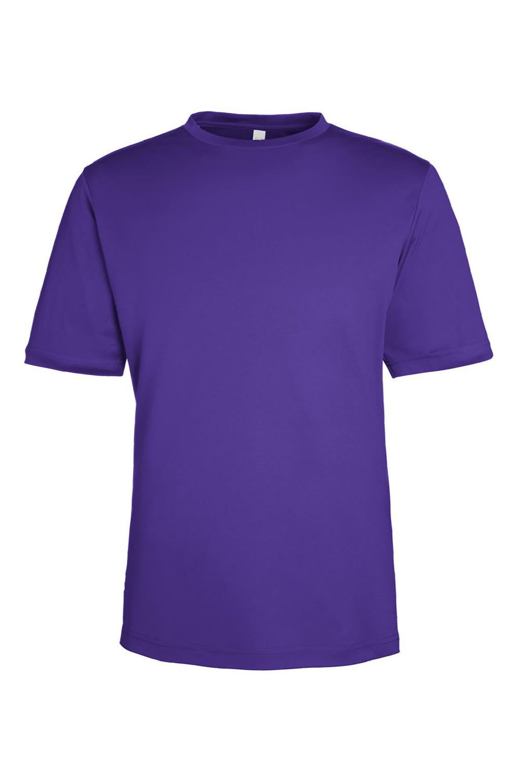 Core 365 CE10 Mens Capital Performance Short Sleeve Crewneck T-Shirt Campus Purple Flat Front