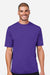 Core 365 CE10 Mens Capital Performance Short Sleeve Crewneck T-Shirt Campus Purple Model Front
