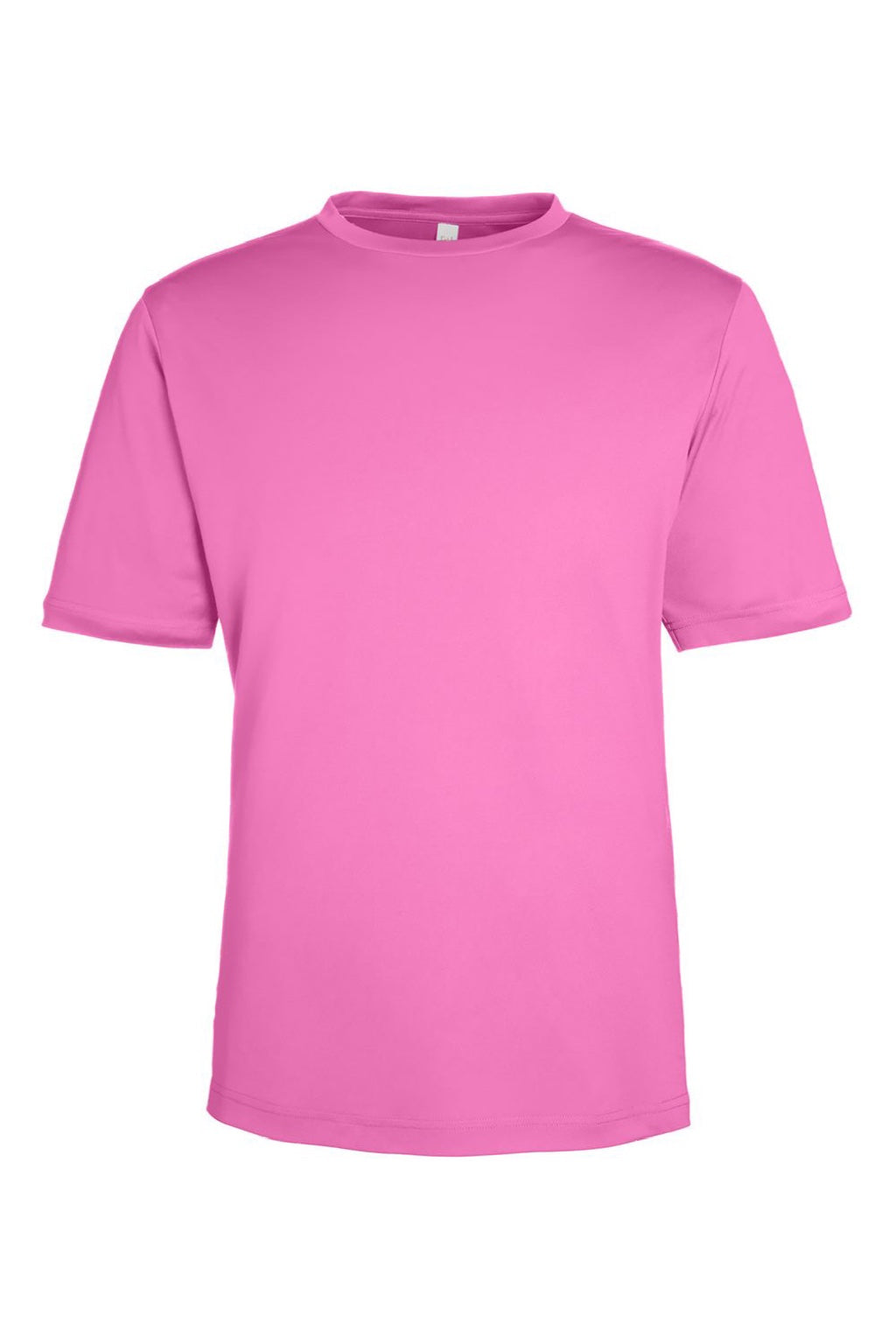 Core 365 CE10 Mens Capital Performance Short Sleeve Crewneck T-Shirt Charity Pink Flat Front