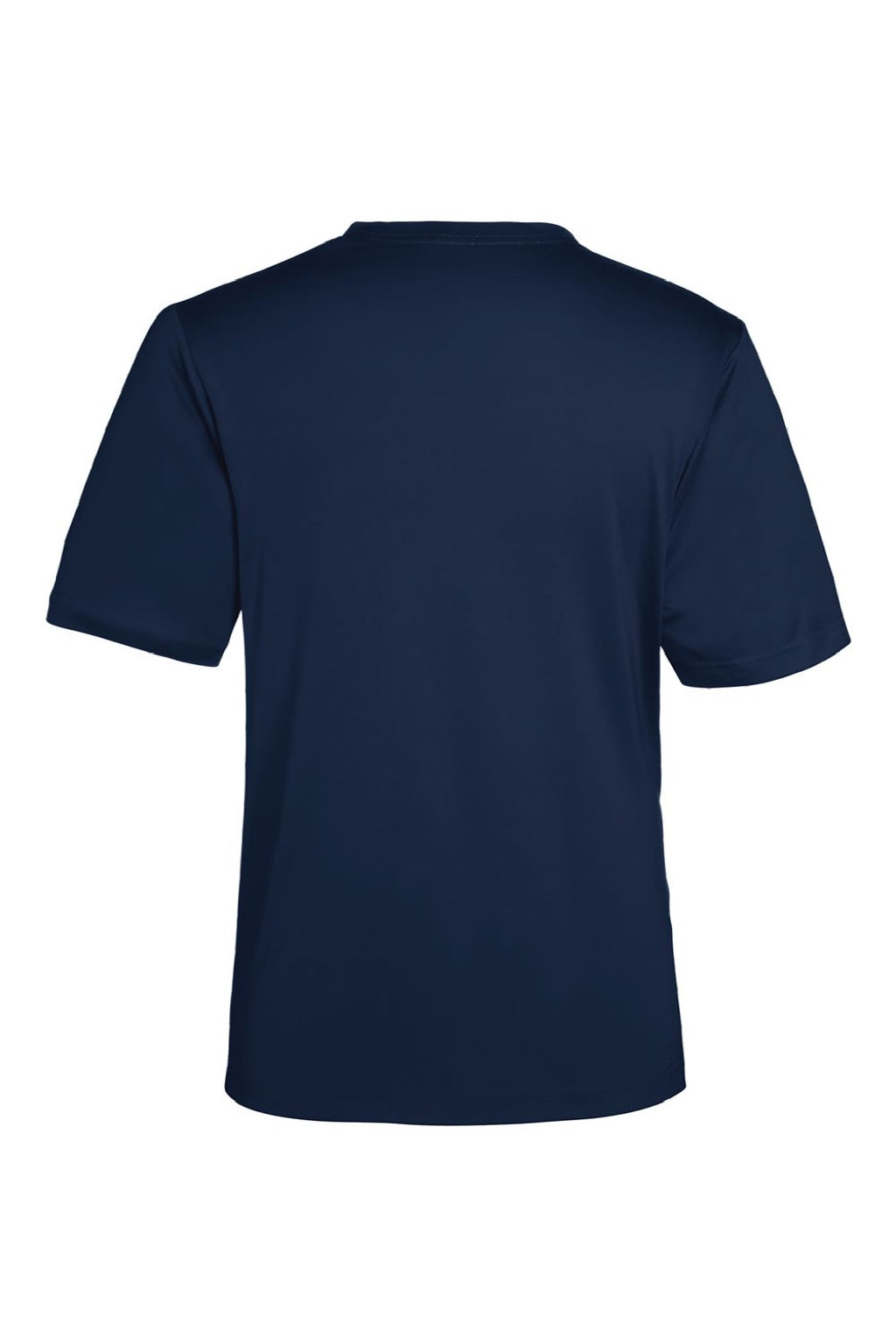 Core 365 CE10 Mens Capital Performance Short Sleeve Crewneck T-Shirt Classic Navy Blue Flat Back