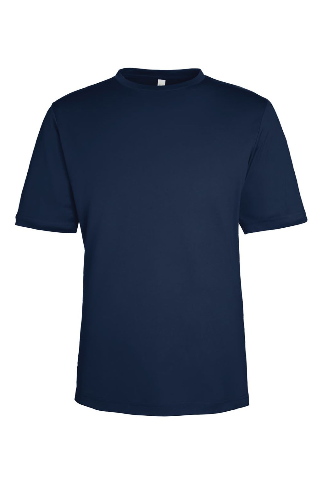 Core 365 CE10 Mens Capital Performance Short Sleeve Crewneck T-Shirt Classic Navy Blue Flat Front