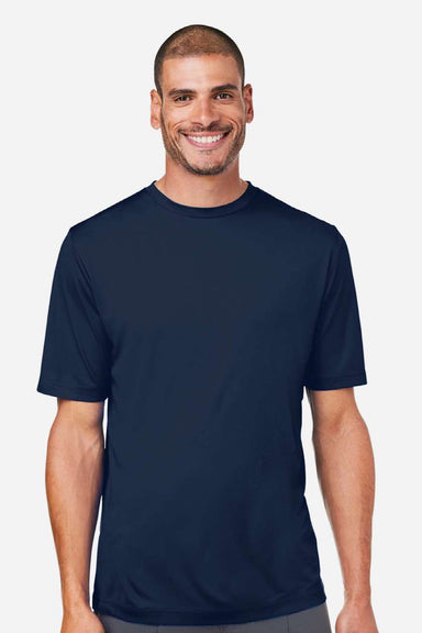 Core 365 CE10 Mens Capital Performance Short Sleeve Crewneck T-Shirt Classic Navy Blue Model Front