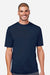 Core 365 CE10 Mens Capital Performance Short Sleeve Crewneck T-Shirt Classic Navy Blue Model Front