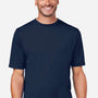 Core 365 Mens Capital Performance Moisture Wicking Short Sleeve Crewneck T-Shirt - Classic Navy Blue - New
