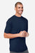 Core 365 CE10 Mens Capital Performance Short Sleeve Crewneck T-Shirt Classic Navy Blue Model Side