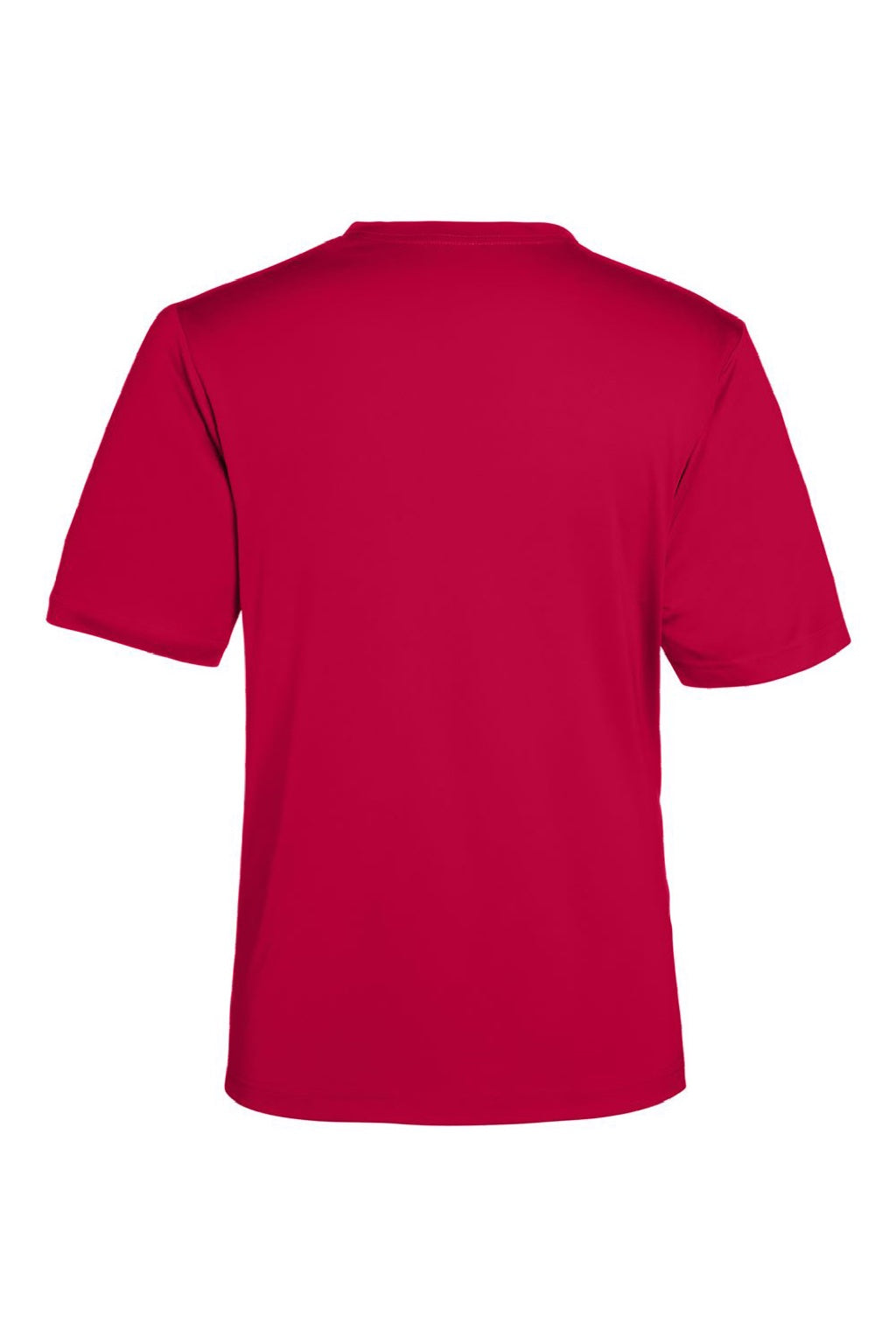 Core 365 CE10 Mens Capital Performance Short Sleeve Crewneck T-Shirt Classic Red Flat Back