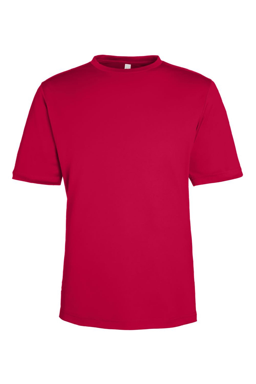 Core 365 CE10 Mens Capital Performance Short Sleeve Crewneck T-Shirt Classic Red Flat Front