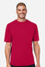 Core 365 CE10 Mens Capital Performance Short Sleeve Crewneck T-Shirt Classic Red Model Front