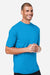 Core 365 CE10 Mens Capital Performance Short Sleeve Crewneck T-Shirt Electric Blue Model Side