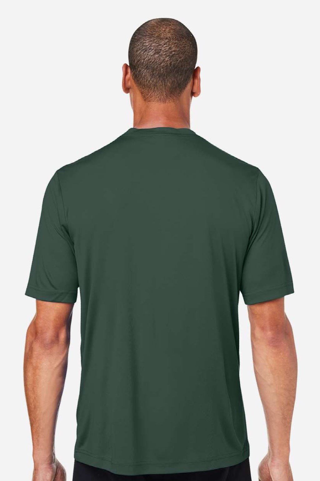 Core 365 CE10 Mens Capital Performance Short Sleeve Crewneck T-Shirt Forest Green Model Back