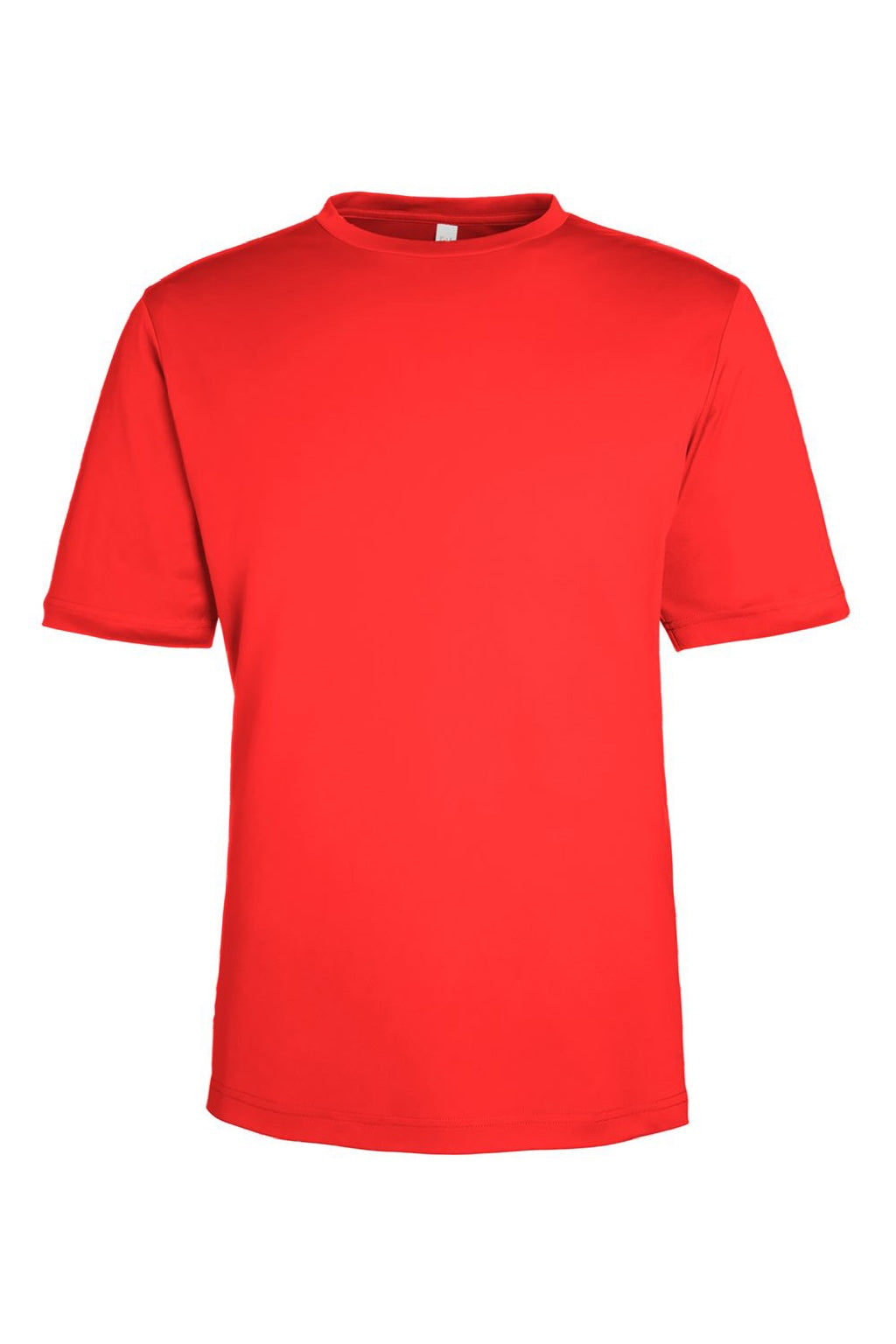 Core 365 CE10 Mens Capital Performance Short Sleeve Crewneck T-Shirt Marina Red Flat Front