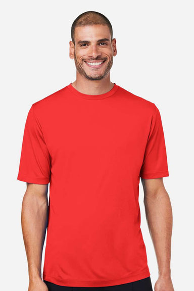 Core 365 CE10 Mens Capital Performance Short Sleeve Crewneck T-Shirt Marina Red Model Front