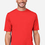 Core 365 Mens Capital Performance Moisture Wicking Short Sleeve Crewneck T-Shirt - Marina Red - New