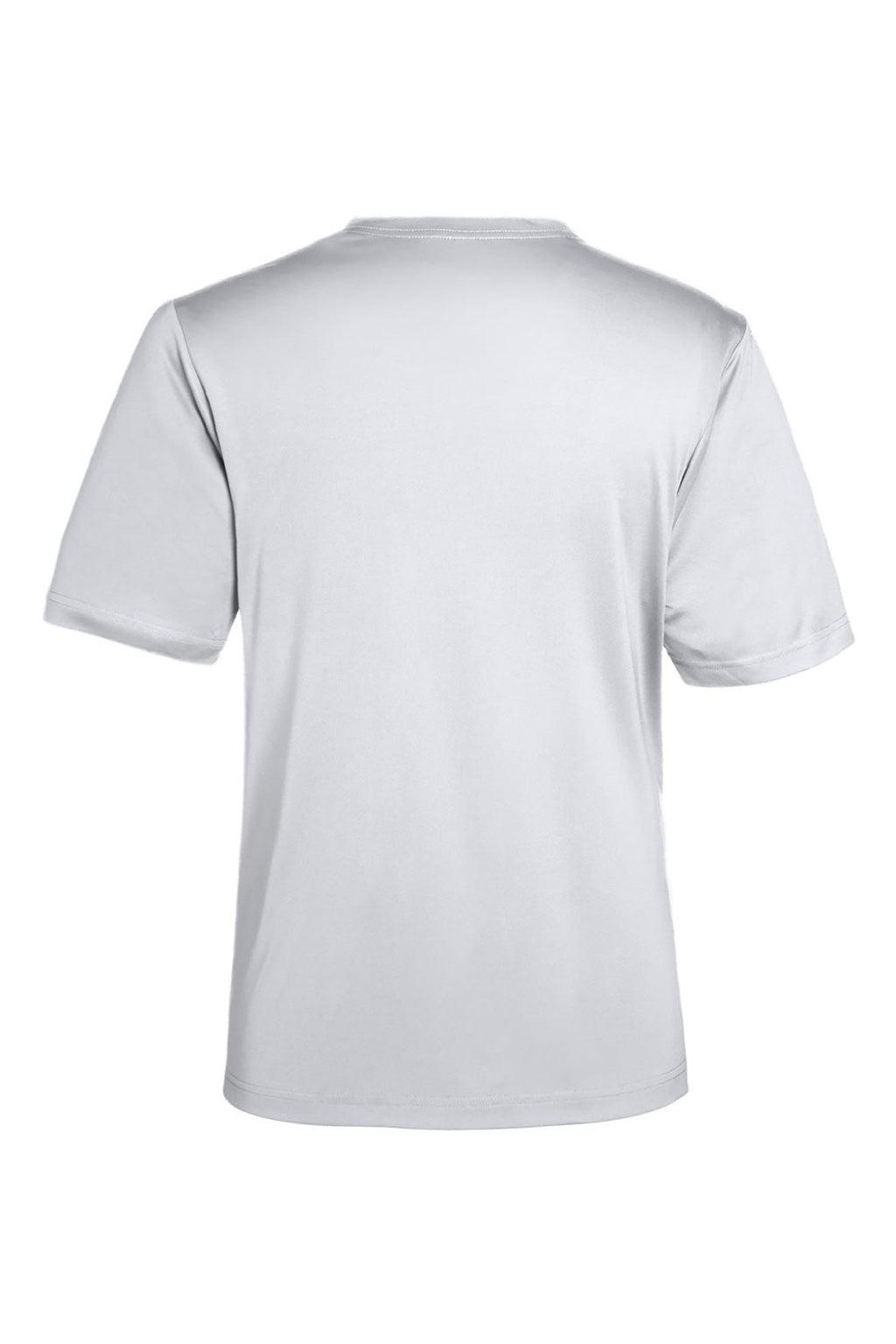 Core 365 CE10 Mens Capital Performance Short Sleeve Crewneck T-Shirt Platinum Grey Flat Back