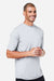 Core 365 CE10 Mens Capital Performance Short Sleeve Crewneck T-Shirt Platinum Grey Model Side
