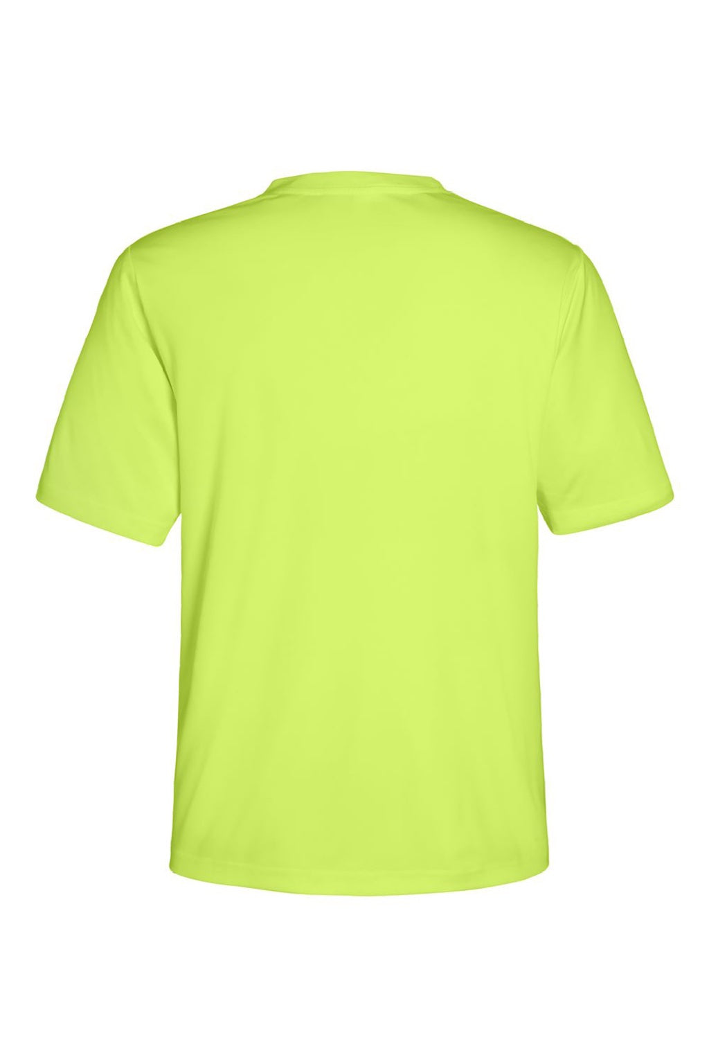 Core 365 CE10 Mens Capital Performance Short Sleeve Crewneck T-Shirt Safety Yellow Flat Back