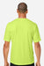 Core 365 CE10 Mens Capital Performance Short Sleeve Crewneck T-Shirt Safety Yellow Model Back