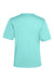 Core 365 CE10 Mens Capital Performance Short Sleeve Crewneck T-Shirt Sea Glass Blue Flat Back