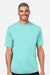 Core 365 CE10 Mens Capital Performance Short Sleeve Crewneck T-Shirt Sea Glass Blue Model Front