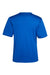 Core 365 CE10 Mens Capital Performance Short Sleeve Crewneck T-Shirt True Royal Blue Flat Back