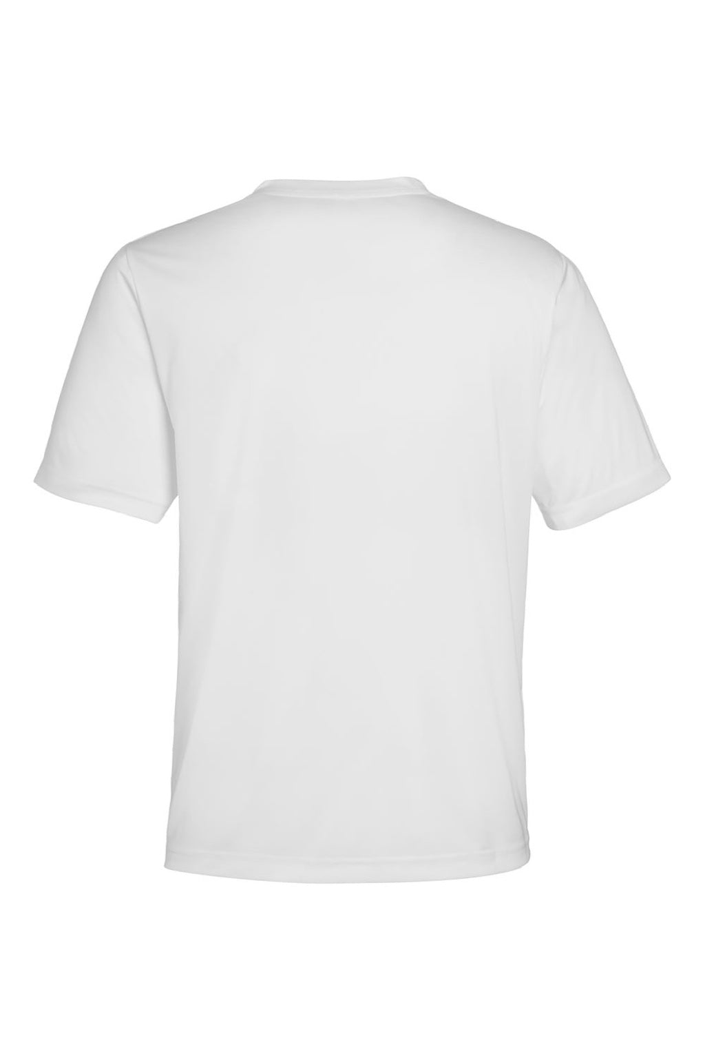 Core 365 CE10 Mens Capital Performance Short Sleeve Crewneck T-Shirt White Flat Back