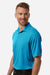 Core 365 CE108 Mens Nova Performance Pique Short Sleeve Polo Shirt Electric Blue Model Side