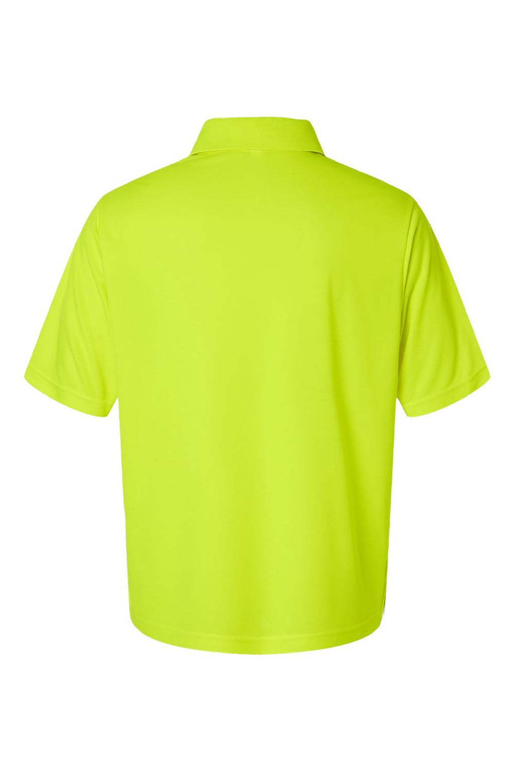 Core 365 CE108 Mens Nova Performance Pique Short Sleeve Polo Shirt Safety Yellow Flat Back