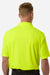 Core 365 CE108 Mens Nova Performance Pique Short Sleeve Polo Shirt Safety Yellow Model Back