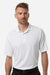 Core 365 CE108 Mens Nova Performance Pique Short Sleeve Polo Shirt White Model Front