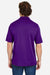 Core 365 CE104 Mens Market Snag Resistant Mesh Short Sleeve Polo Shirt Campus Purple Model Back