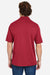 Core 365 CE104 Mens Market Snag Resistant Mesh Short Sleeve Polo Shirt Classic Red Model Back