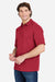 Core 365 CE104 Mens Market Snag Resistant Mesh Short Sleeve Polo Shirt Classic Red Model Side