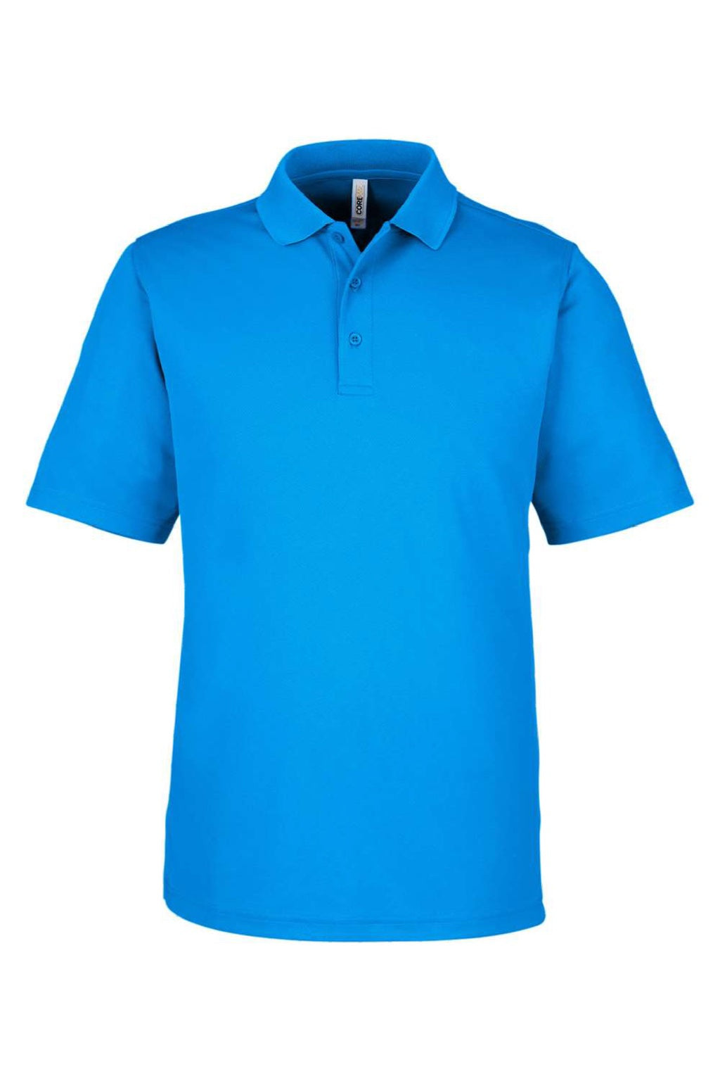 Core 365 CE104 Mens Market Snag Resistant Mesh Short Sleeve Polo Shirt Electric Blue Flat Front