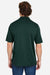 Core 365 CE104 Mens Market Snag Resistant Mesh Short Sleeve Polo Shirt Forest Green Model Back